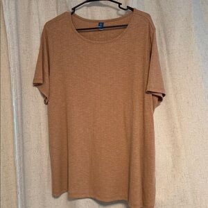 Old Navy Luxe Tan Short Sleeve Top